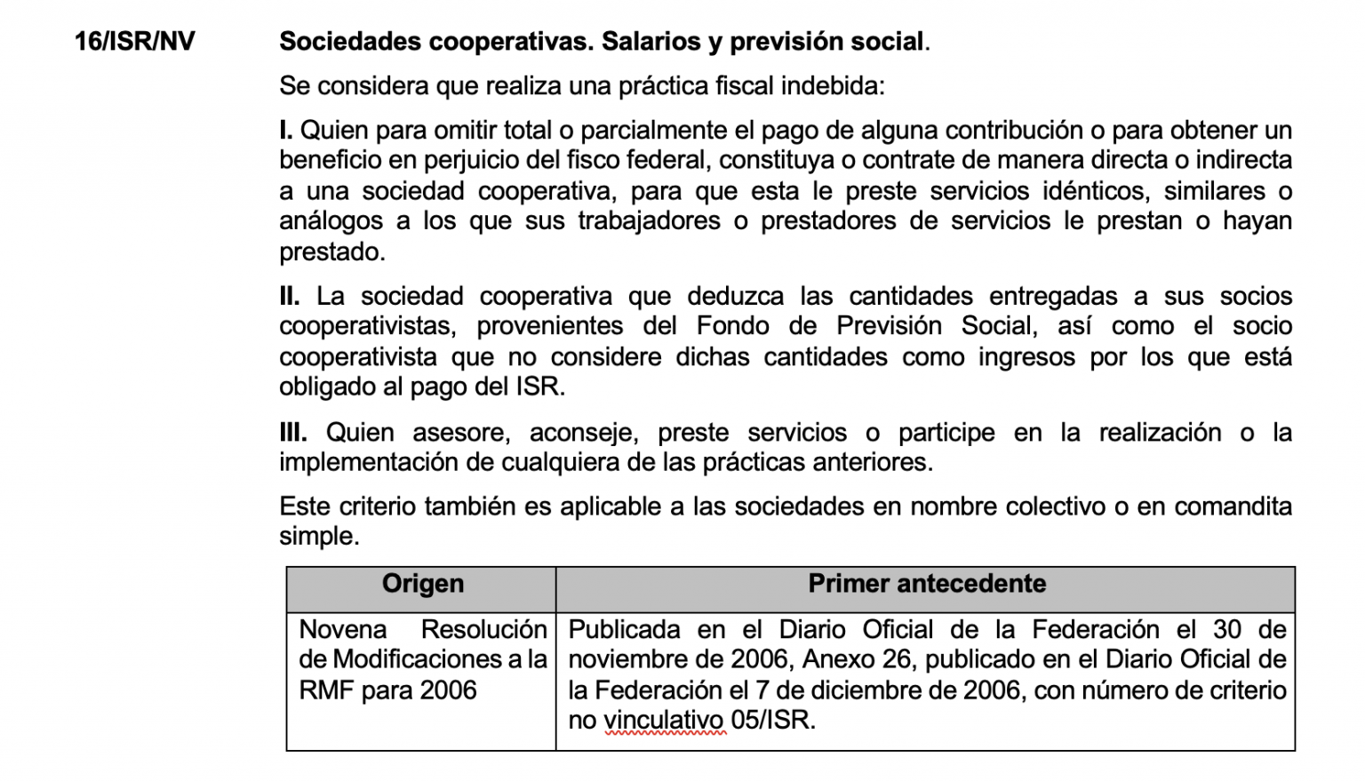 Anexo 3 «Criterios No Vinculativos» De La Resolución Miscelánea Fiscal ...